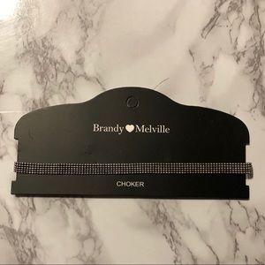 Brandy Melville silver choker